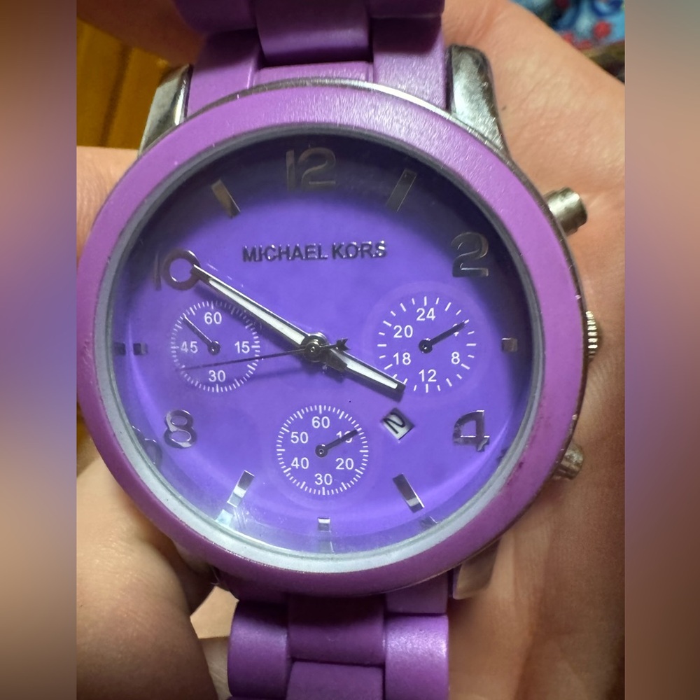 Michael Kors Purple Watch (Great Condition) - Picture 2 of 3